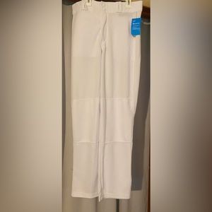 White open bottom baseball pants. Size adult M.